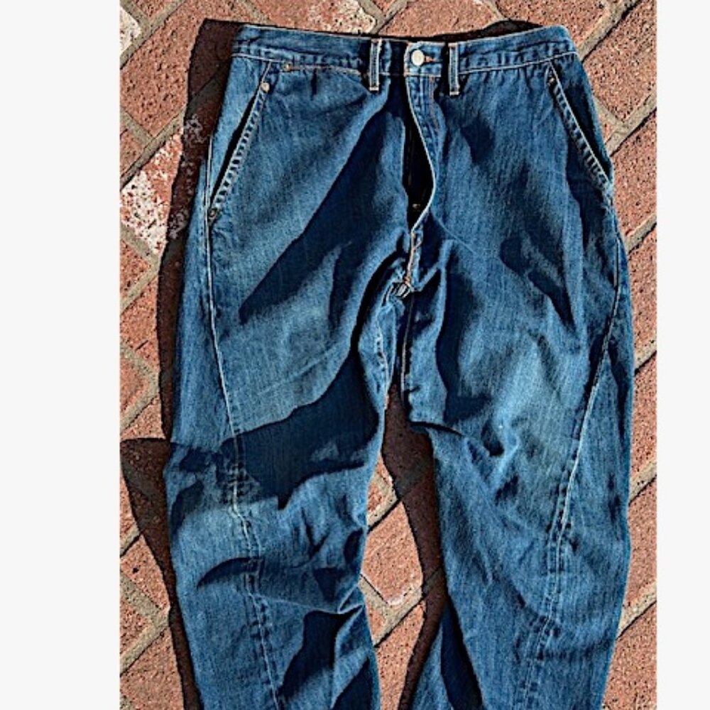 Vintage LEVIS RED Engineered Collection Twisted Leg Slit Pocket Jeans Spain Rare